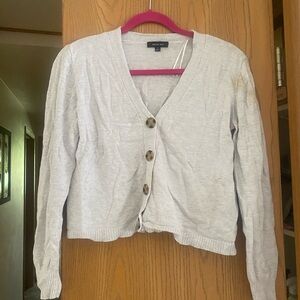 Women's Gray Cardigan Sweater
